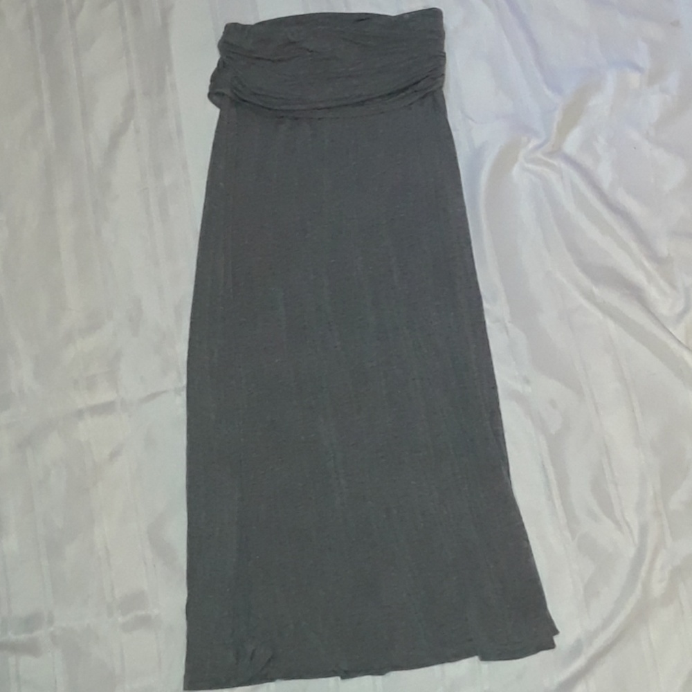 MAXI /Long gray skirt SZ. SMALL